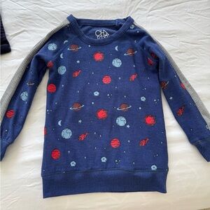 Chaser Boy’s Blue Space Themed Crewneck Sweater